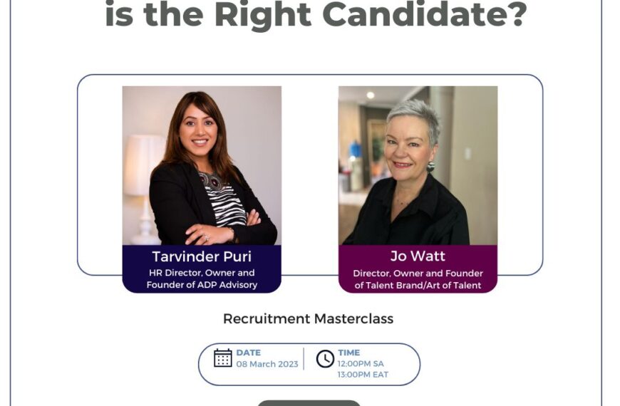 Webinar: Knowing the right candidate